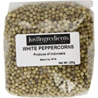 Los mejores  - JustIngredients Essential Granos de Pimienta Blanca - 250 gr- pack de 2